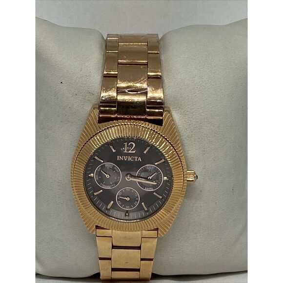 Invicta Angel 23751 Women's Gold Stainless Analog Dial Quartz Wrist Watch HK879 - Picture 3 of 12
